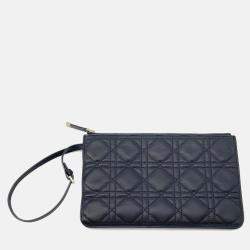 Pre Owned Dior Two Jules Tote Bag Black Calf Leather Size Large