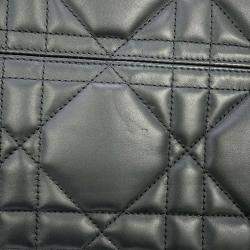 Pre Owned Dior Two Jules Tote Bag Black Calf Leather Size Large