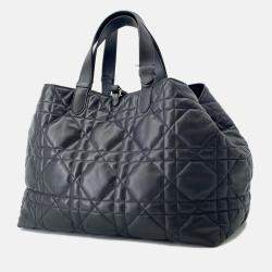 Pre Owned Dior Two Jules Tote Bag Black Calf Leather Size Large