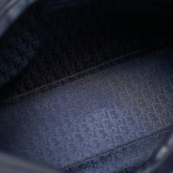 Pre Owned Dior Navy Blue Cannage Leather Large Lady Dior Tote