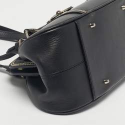 Pre Owned Dior Black Leather Detective Frame Bag