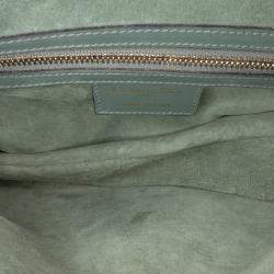Pre Owned Dior Green Smooth Calfskin Saddle Bag
