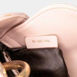 Pre Owned Dior Pink Mini Lambskin Cannage Lady Dior