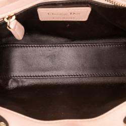 Pre Owned Dior Pink Mini Lambskin Cannage Lady Dior