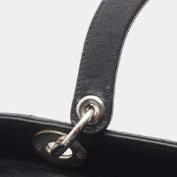 Pre Owned Christian Dior Dior Lady Handbag Leather Black