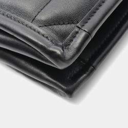 Pre Owned Christian Dior Dior Essential Large Archi Cannage Tote Bag Leather Black