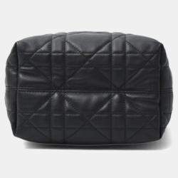 Pre Owned Christian Dior Toujours Vertical Small Tote Bag In Black Calfskin