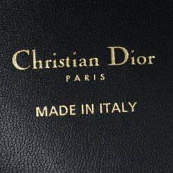 Pre Owned Christian Dior Toujours Vertical Small Tote Bag In Black Calfskin