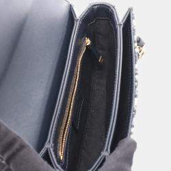 Pre Owned Christian Dior Dior Cd Signature Oblique Camera Bag Shoulder Canvas Leather Beige/Navy
