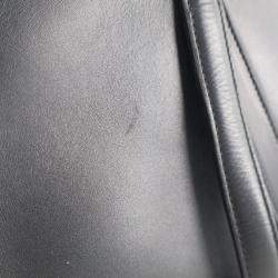 Pre Owned Dior Black Smooth Calfskin Saddle Bag