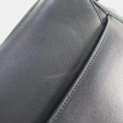 Pre Owned Dior Black Smooth Calfskin Saddle Bag