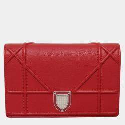 Pre Owned Diorama Wallet On Chain Pouch Bag