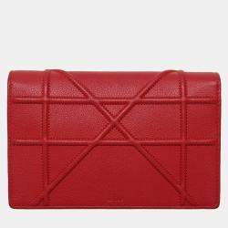 Pre Owned Diorama Wallet On Chain Pouch Bag