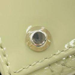 Pre Owned Dior Green Mini Patent Cannage Lady Dior
