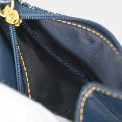 Pre Owned Christian Dior Trotter Saddle Coin Purse Wallet