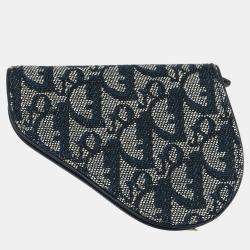 Pre Owned Christian Dior Trotter Saddle Coin Purse Wallet