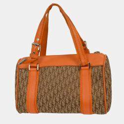 Pre Owned Christian Dior Beige Trotter Handbag