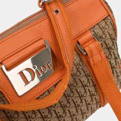 Pre Owned Christian Dior Beige Trotter Handbag