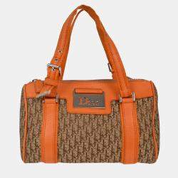 Pre Owned Christian Dior Beige Trotter Handbag