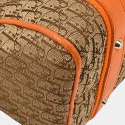 Pre Owned Christian Dior Beige Trotter Handbag