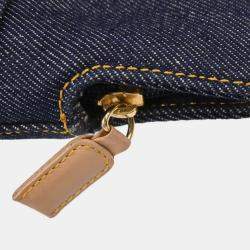 Pre Owned Christian Dior Blue Denim Malice Backpack