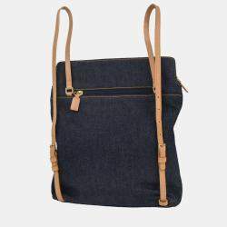 Pre Owned Christian Dior Blue Denim Malice Backpack