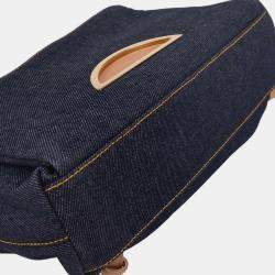 Pre Owned Christian Dior Blue Denim Malice Backpack