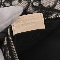 Pre Owned Christian Dior Black PVC Trotter Saddle Handbag