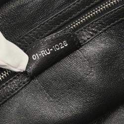 Pre Owned Christian Dior Black Leather My Dior Frame Bowling Handbag