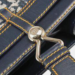 Pre Owned Christian Dior Navy Trotter Handbag