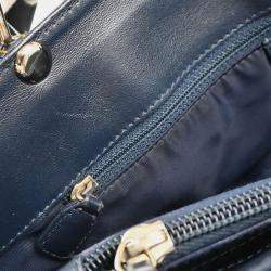 Pre Owned Christian Dior Navy Trotter Handbag