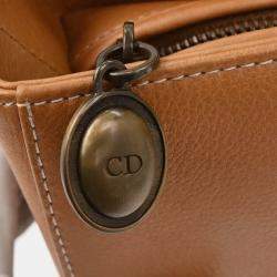 Pre Owned Christian Dior Brown Leather Lady Dior Handbag