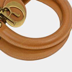 Pre Owned Christian Dior Brown Leather Lady Dior Handbag