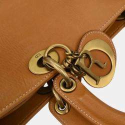 Pre Owned Christian Dior Brown Leather Lady Dior Handbag