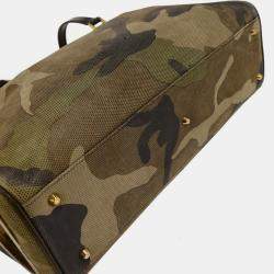 Pre Owned Christian Dior Camouflage Shoulder Bag