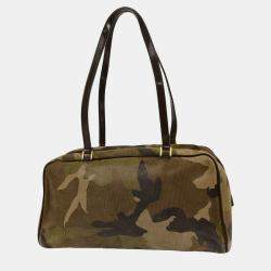 Pre Owned Christian Dior Camouflage Shoulder Bag