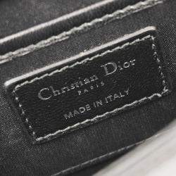 Pre Owned Christian Dior Black Lambskin Lady Dior Cannage Shoulder