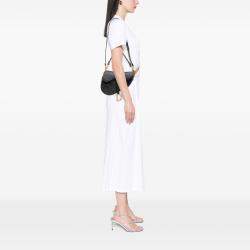 Pre Owned Dior Black Embossed Calfskin Jardin Botanique Saddle Bag
