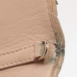 Pre Owned Dior Beige Cannage Leather Miss Dior Promenade Wallet on Chain