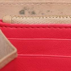 Pre Owned Dior Beige Cannage Leather Miss Dior Promenade Wallet on Chain