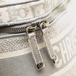 Pre Owned Dior Grey Oblique Canvas Diortravel Vanity Case