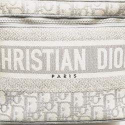 Pre Owned Dior Grey Oblique Canvas Diortravel Vanity Case