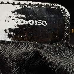 Pre Owned Dior Black Cannage Patent Leather Large Lady Dior Tote