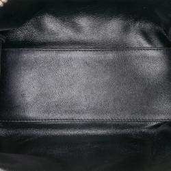 Pre Owned Dior Black Medium Lambskin Cannage Pearl Lady Dior