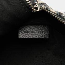 Pre Owned Dior Blue Oblique Canvas Safari Crossbody