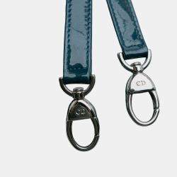 Pre Owned Dior Blue Medium Patent Lady Dior