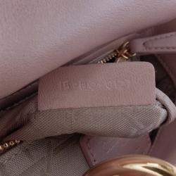 Pre Owned Dior Pink Mini Lambskin Cannage Lady Dior
