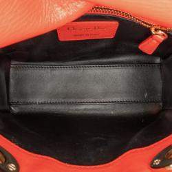 Pre Owned Dior Red Mini Calfskin Sequin Embellished Lady Dior