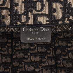 Pre Owned Dior Beige/Navy Blue Oblique Diorcamp Bag