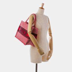Pre Owned Dior Red Medium Dioramour Book Tote